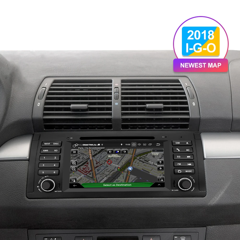 Best Car DVD Touch Screen Car Radio 1Din Bluetooth Car Multimedia Player Stereo For BMW 5 Series X5 E53 E39 M5 2002-2007 Wifi Radio 2