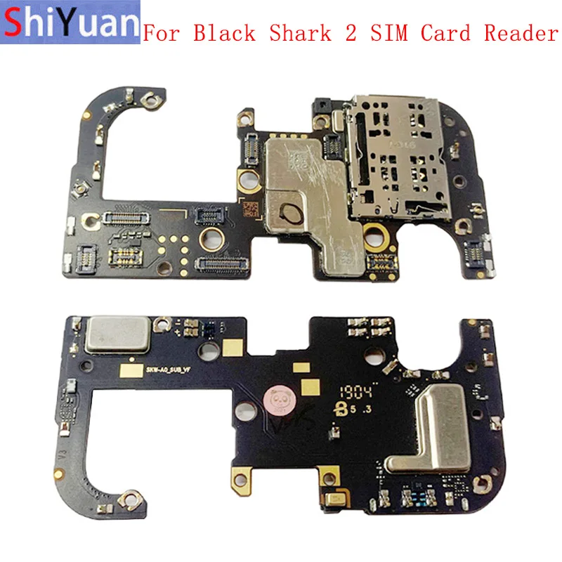 Cavo Flex Scheda Lettore Di Schede Sim Per Xiaomi Black Shark 2 Pezzi Di Ricambio Per Lettore Di Schede Sim
