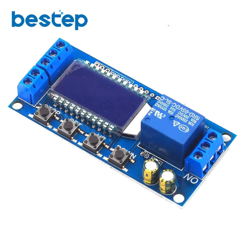 Цифровой ЖК дисплей Micro USB 6 30 в реле времени модуль управления таймер цикл запуска