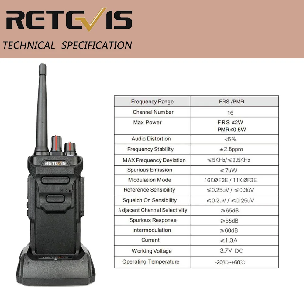 RETEVIS RT48 IP67 водонепроницаемая рация 2 Вт UHF FRS без лицензии Портативное двухстороннее радио VOX скремблер usb зарядка трансивер