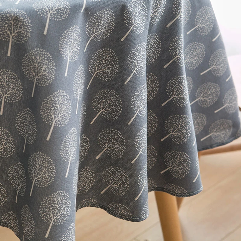  150cm Decorative Table Cloth Cotton Linen Tablecloth Round Tablecloths Dining Table Cover Obrus Taf
