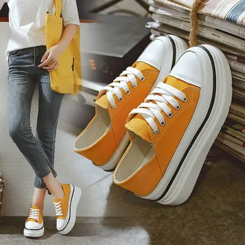 

Increas Height Casual Woman Shoe Summer Shoes Ladies Clogs Platform Round Toe All-Match Espadrilles For Women 2020 Fashion
