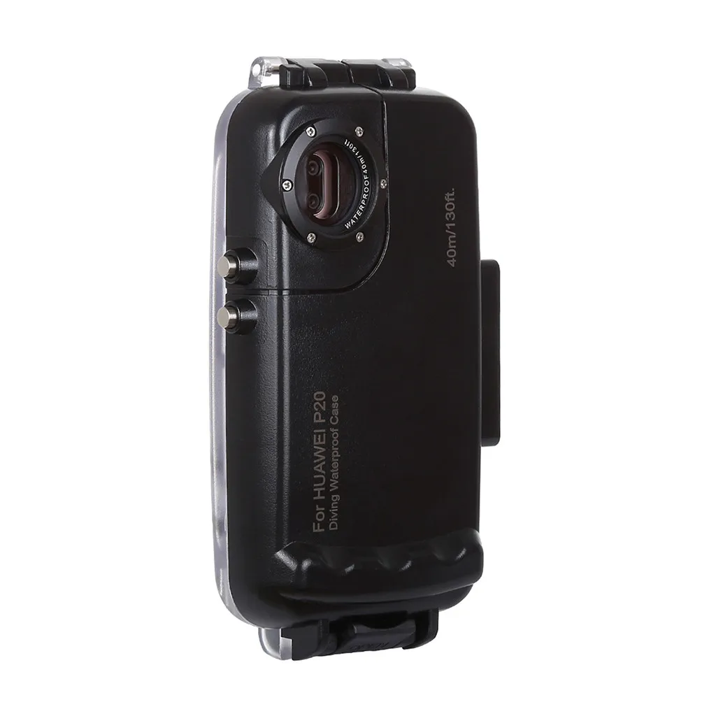 Ouhaobin для HUAWEI P20, аксессуары, водонепроницаемый защитный корпус, чехол для дайвинга, 40 м, стандарт IPX8, водонепроницаемый уровень - Цвет: BK