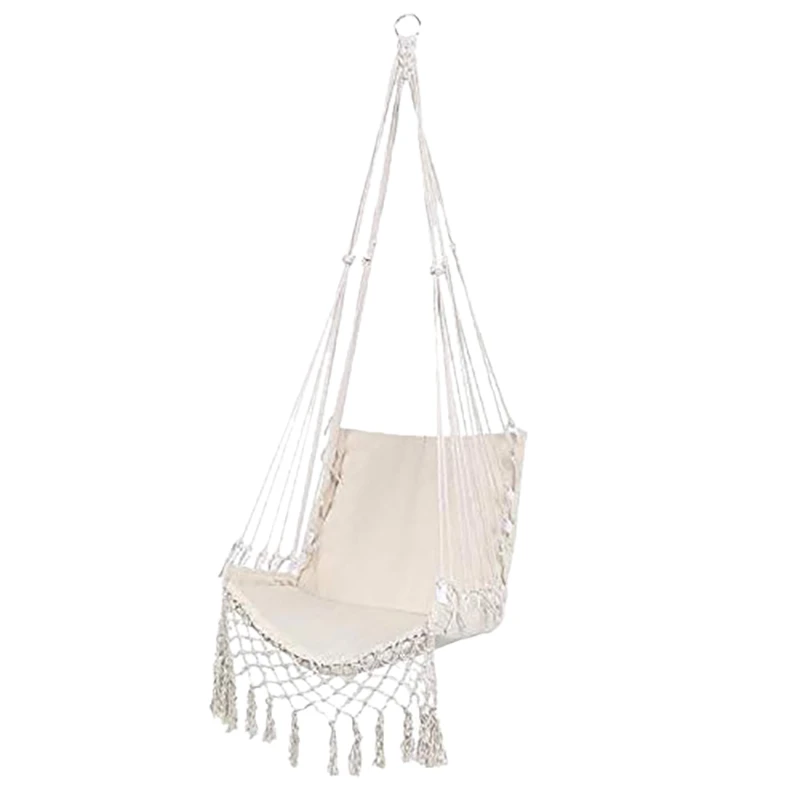 

Nordic Style Hammock Safety Hanging Hammock Chair Swing Rope Outdoor Indoor Hanging Chair Garden Seat for Child Adult