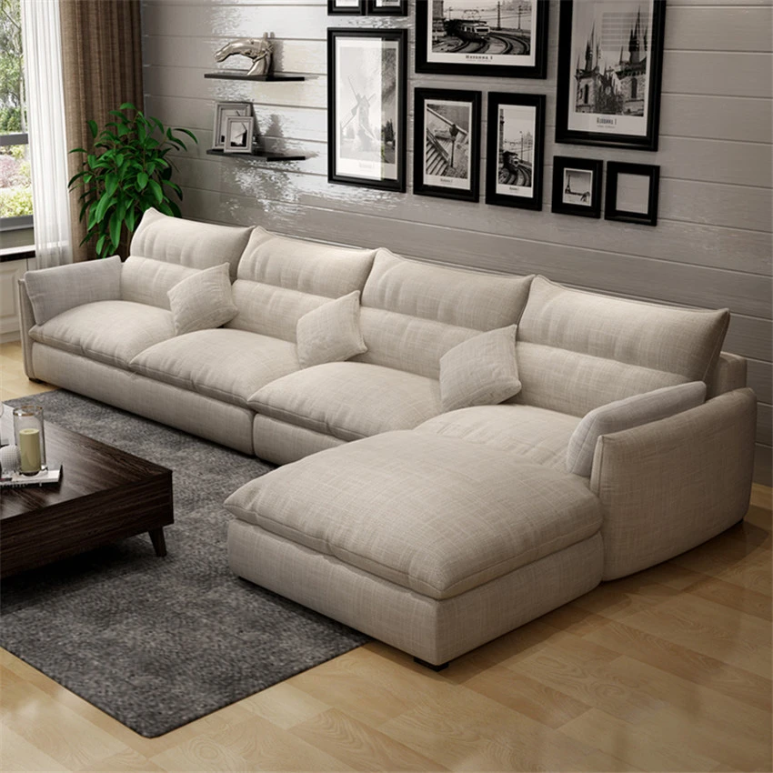 006 Cottonflax/lint Sofa Set Sectional Recliner Couch Living Room