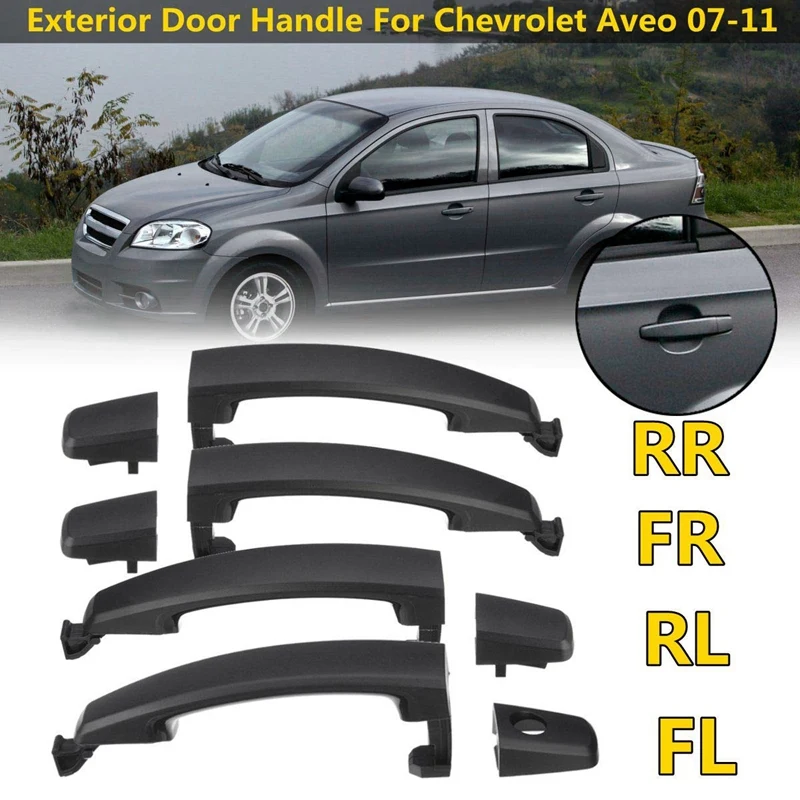 Для Chevrolet Aveo 2007 2008 2009 2010 2011 4 шт./компл. спереди и сзади левый и правый Внешний внешней дверной ручки 96468254 25972958