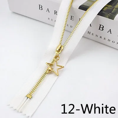12-White Meetee 5/10 шт. 20 Вт, 30 см 3# металлическая молния с закрытым концом DIY сумка кошелек швейной по индивидуальному заказу аксессуар, на молнии, цвет белый жакеты, застежки - Цвет: 12-White