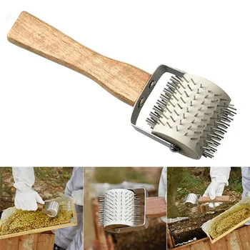 

Beekeeping Honeycomb Extractor Uncapping Stainless Steel Needle Roller Rake honey fork scraper BDF99
