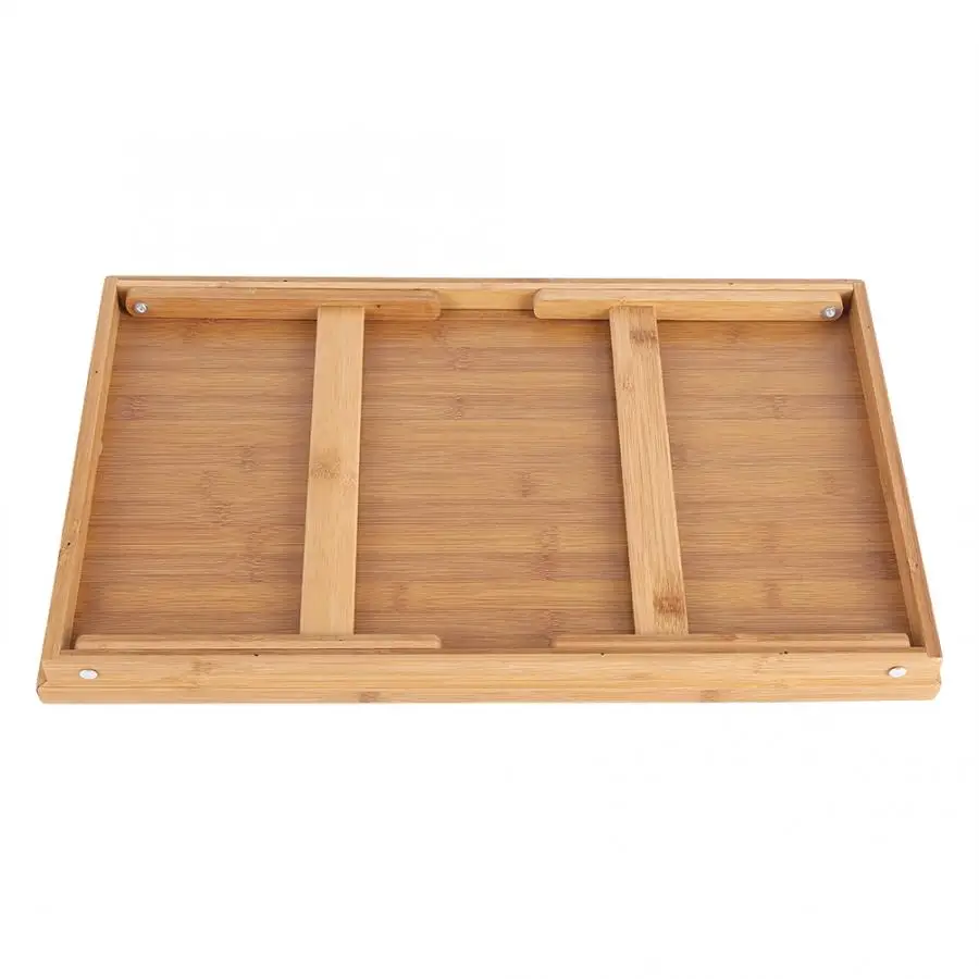 50 x 30 x 4cm Portable Bamboo Wood Bed Tray Breakfast Laptop Desk Tea Food Serving Table Folding Leg Laptop Desk