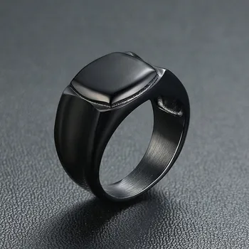

ZORCVENS 2020 New Brand Punk Vintage Male Ring Black Stainless Steel Wedding Ring for Men Jewelry Gifts