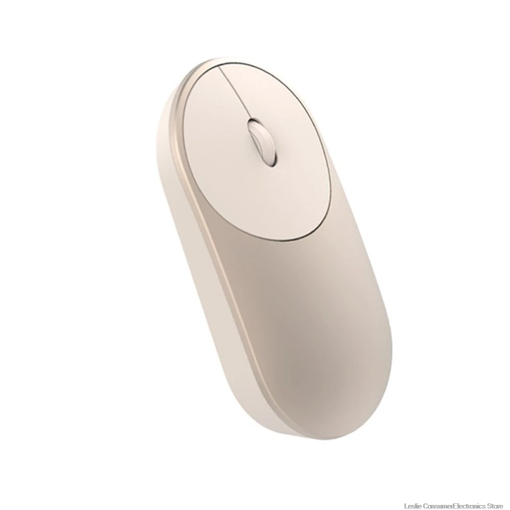 Gold Беспроводная мышь Xiaomi mi ni, 2,4 ГГц, Wi-Fi, Bluetooth 4,0, для Windows 8, Win10, ноутбука, компьютера, Alu mi nium, Сплав ABS - Цвет: Gold