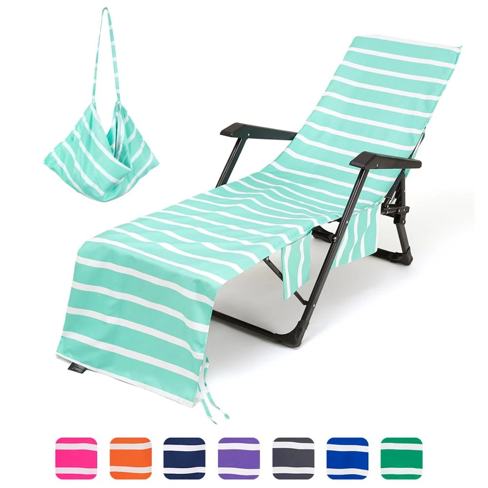chaise lounge towel with pockets