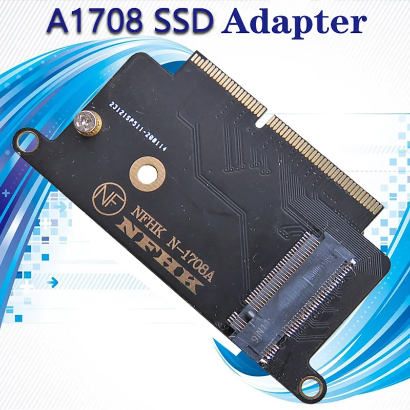 

M.2 NVME SSD адаптер для Apple Macbook A1708 ноутбук NVMe PCIe M2 NGFF SSD для 2016 2017 Macbook Pro A1708 SSD адаптер Riser Card