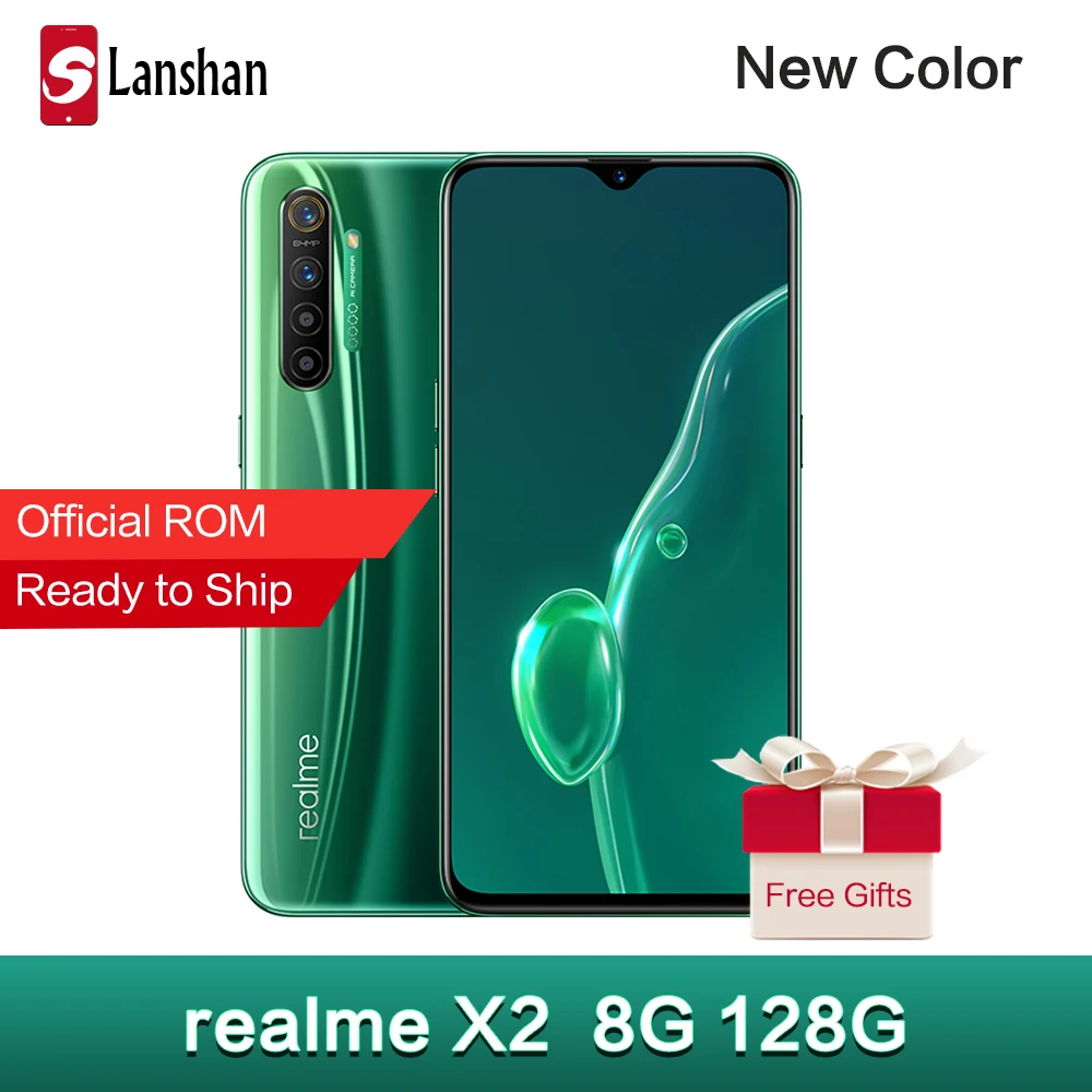 Realme X2 X 2 NFC 8 Гб 128 ГБ 6,4 дюйма мобильный телефон Snapdragon 730G 64MP Quad камера 30 Вт Быстрая зарядка Amoled экран мобильный телефон