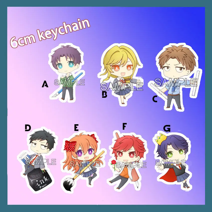 Акриловый брелок ремешок аниме Gekkan Shoujo Nozaki-kun Сакура Чио 6 см милый | Украшения и