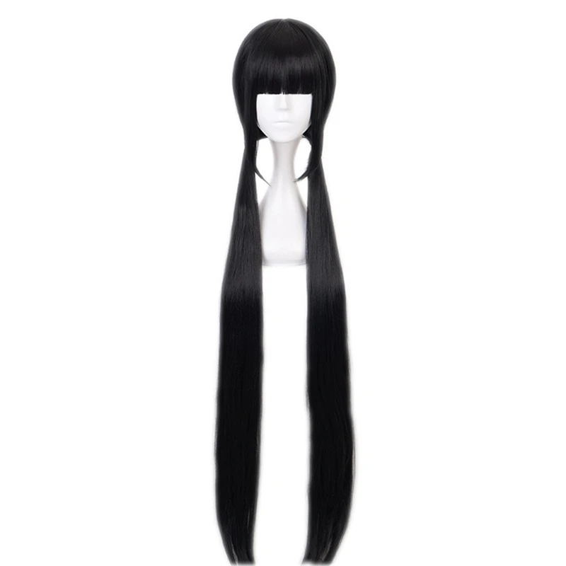 

Game Danganronpa V3: Killing Harmony Harukawa Maki Cosplay Wig 48in Black Long Straight Synthetic Hair Anime Costume Wigs