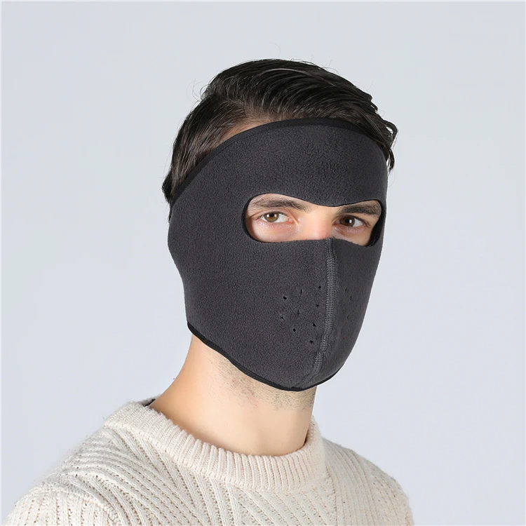 Dark gray Пылезащитная Неопреновая теплая полумаска для лица, зимние спортивные аксессуары, ветрозащитные маски для велосипеда, велоспорта, сноуборда - Цвет: Dark gray