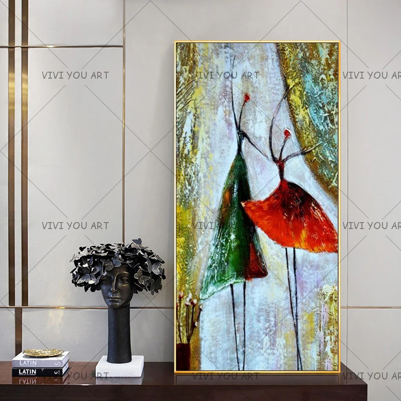 La Mejor Pintura Al Oleo Hecha A Mano Abstracta Moderna De Las