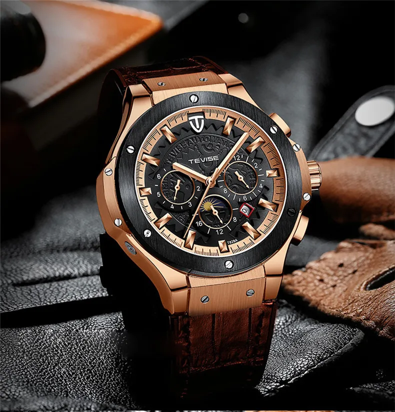 Multifunction Male Wristwatches For Men Watches Casual Automatic Mechanical Watch Luxury Brand Waterproof Clock Man Relogio