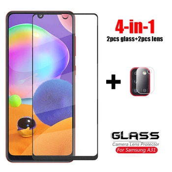 Перейти на Алиэкспресс и купить Адаптер 4-в-1 для Samsung Galaxy A31 стекло M21 M31 A51 A11 A41 A71 закаленное стекло для объектива камеры, Защитное стекло для экрана для Samsung M30S
