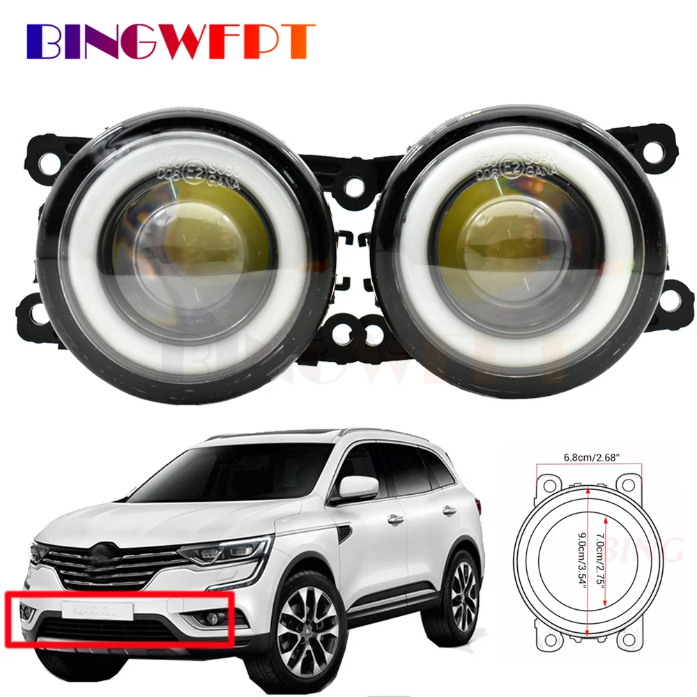 Car Fog Light LED Lamp Daytime Running Light DRL DC 12V 1 Pair For Renault Captur Fluence Grand