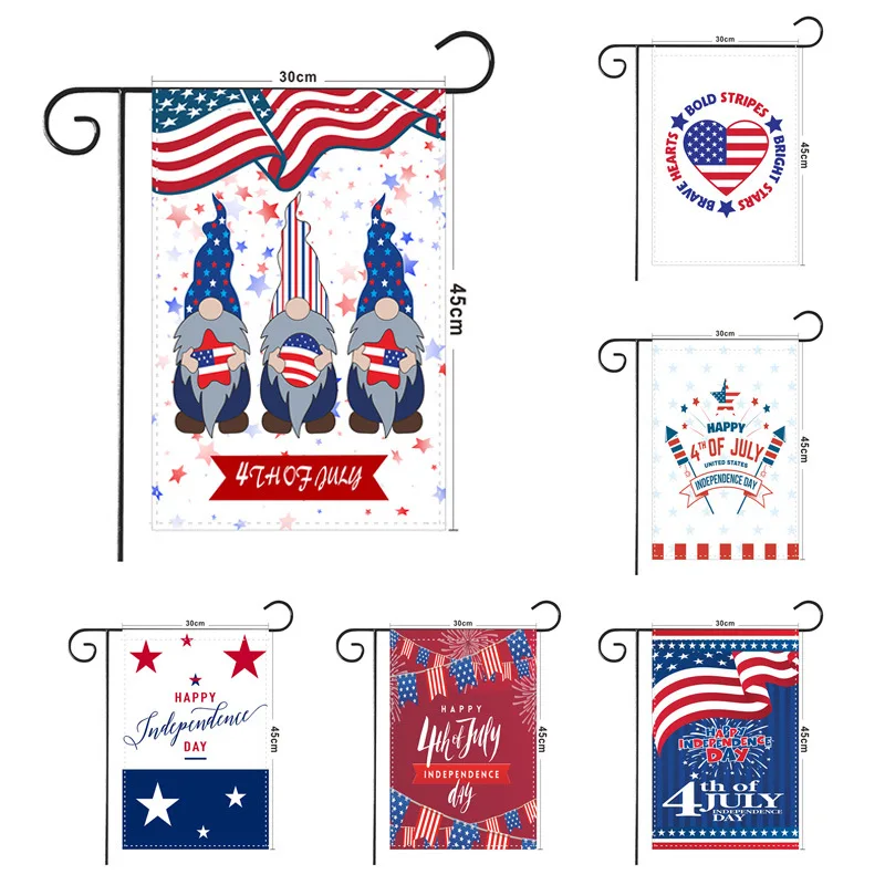 

2021 New American Independence Day Garden Flag Holiday Celebration Faceless Doll Fourth-of-july-decorations