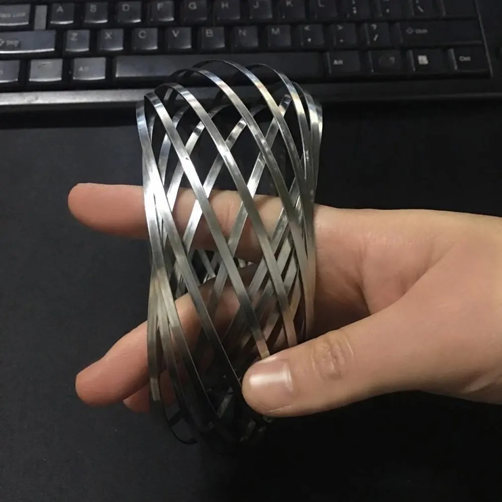3D магическое кольцо потока лучшая интерактивная игрушка привлекательная кинетическая скульптура потока с завораживающим движением