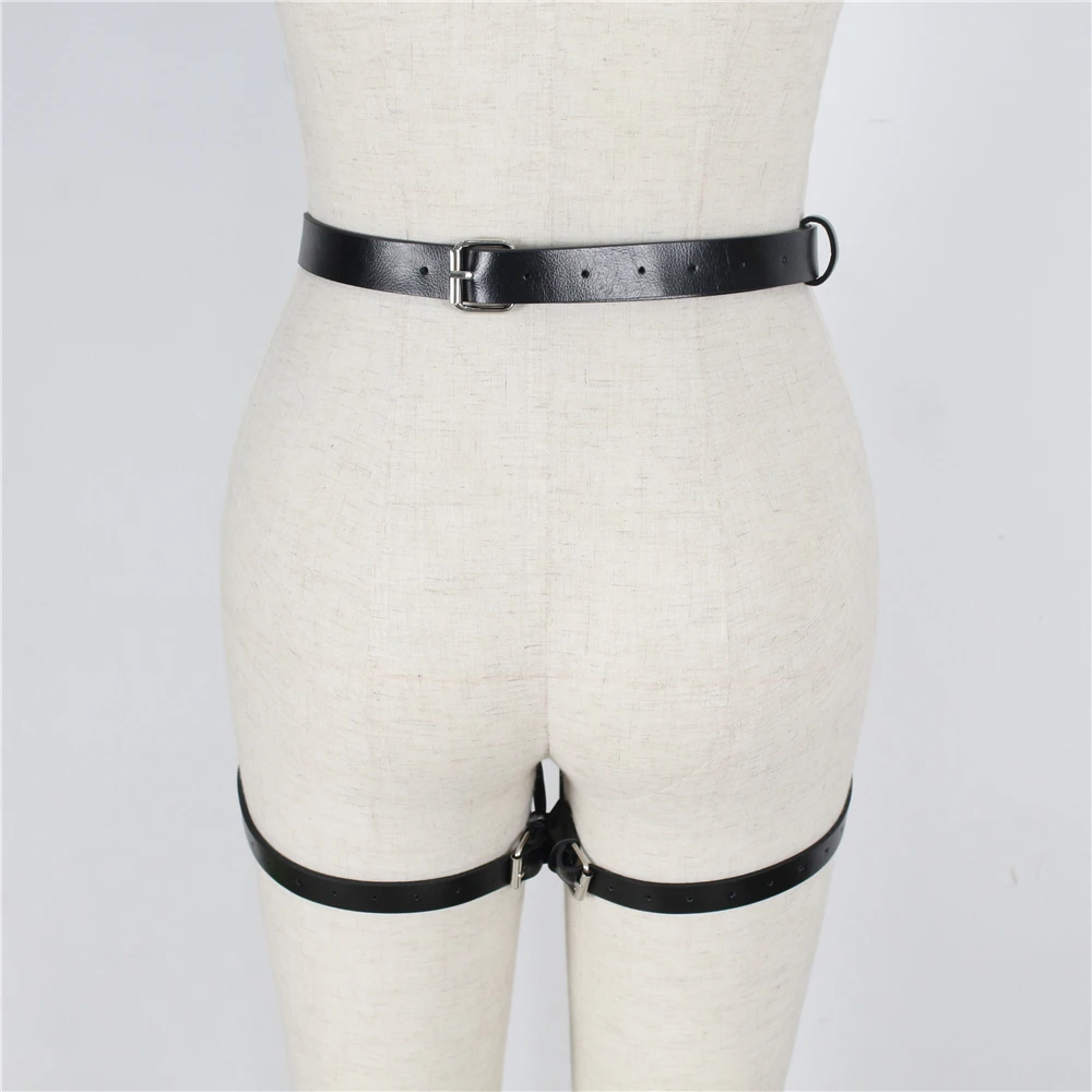 CEA.HARNESS панк готический кожаный ремень для женщин Пояс тела кожа подвязки сексуальный бондаж БДСМ подтяжки регулируемые ремни