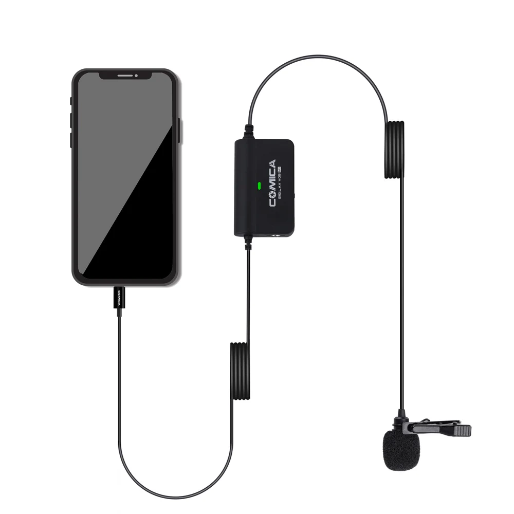 COMICA CVM-SIG.LAV V05 MI Многофункциональный одиночный петличный микрофон для iPhone XS max X 8 7 Plus iPad с интерфейсом Lightning