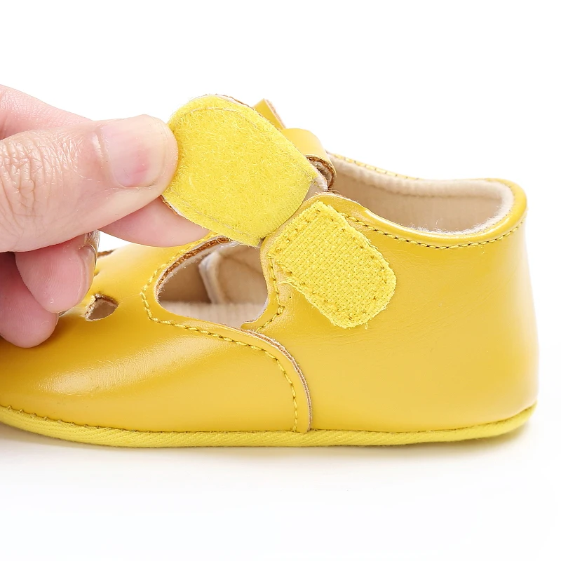 DANNEIS Leather Soft Sole Baby Toddler Shoes Hook Loop Newborn Girls Shoes First Walkers Princess Baby Shoes Moccasins