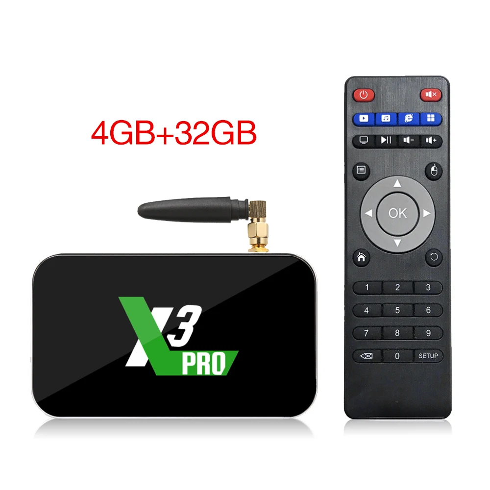 ТВ-приставка X3 Pro Android 9,0 Amlogic S905X3 X3 Plus DDR4 4 ГБ 32 ГБ 64 Гб 2,4G/5G WiFi 1000M BT 4,2 4K HD X3 Cube 2 Гб 16 Гб телеприставка - Цвет: X3 Pro 4G32G