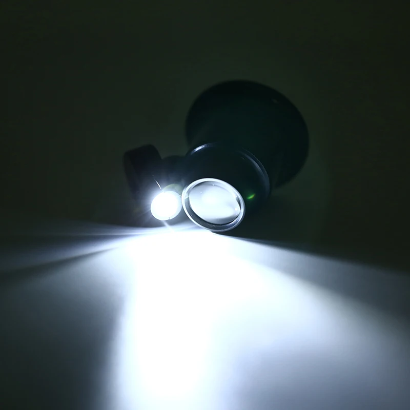 Ювелирные изделия LED Свет 20x лупа для глаз Лупа часовые приборы Монокуляр Стекло