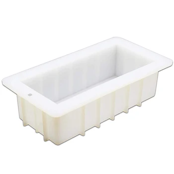 

Silicone Soap Mould Handmade Soap Mould Rectangular Silicone Mould 1200Ml for Diy Soap Making