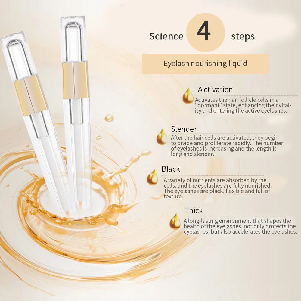 Waterproof Women Eyelash Growth Liquid Mascara Ointment 5ml Fashion 3D Fast Dry