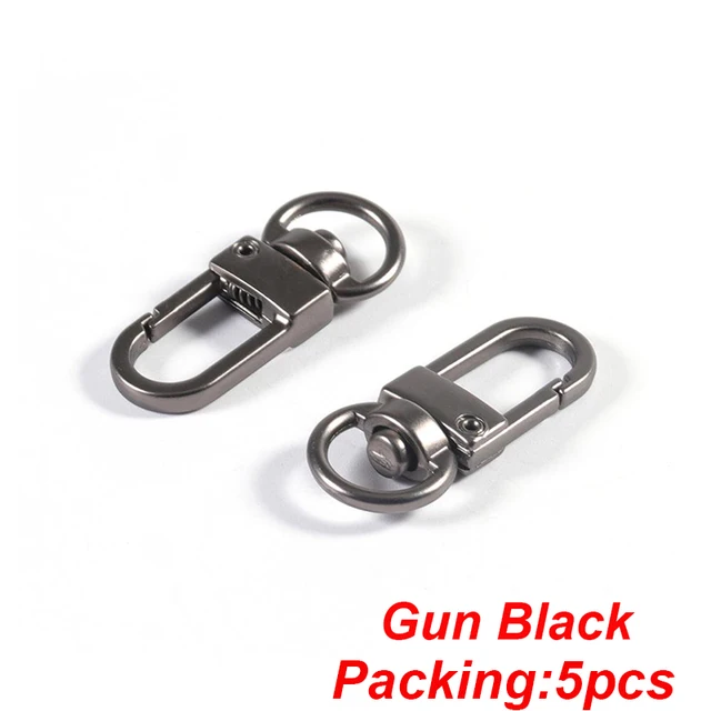 5-20pcs/lot Key Chain Key Ring keychain Bronze Rhodium Gold 28mm Long Round Split Keyrings Keychain Jewelry Making Wholesale DIY 5PCS gun black