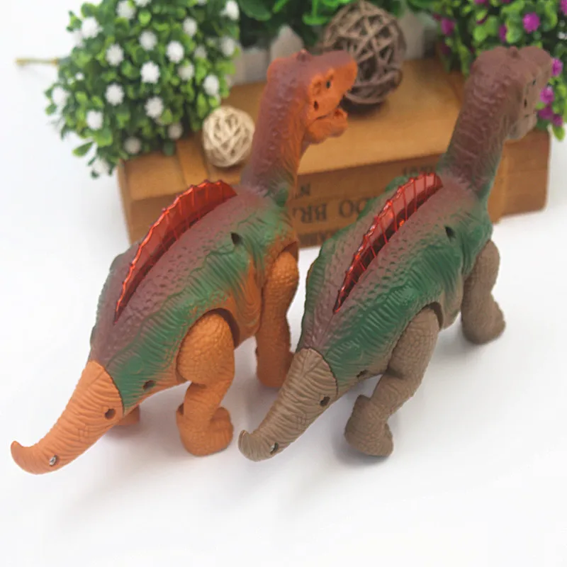 Electric Universal Dinosaur zhu luo ji Model Will Walk Night Market Creative Novelty CHILDREN'S Electric Toys