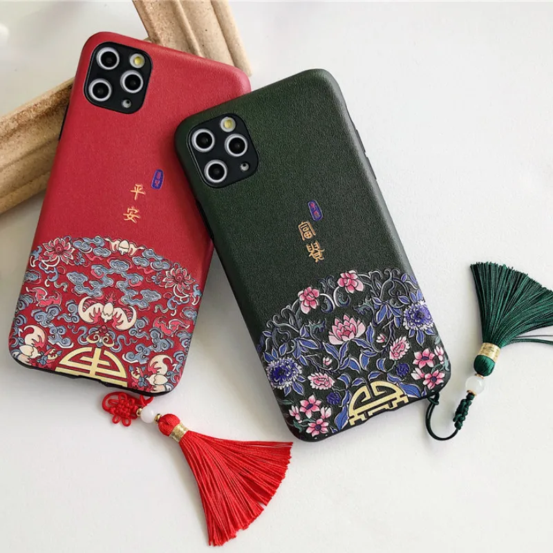 Чехол для телефона с кисточками в китайском стиле чехол huawei P20 P30 mate 20 30 Pro Lite Nova 2s 3 4