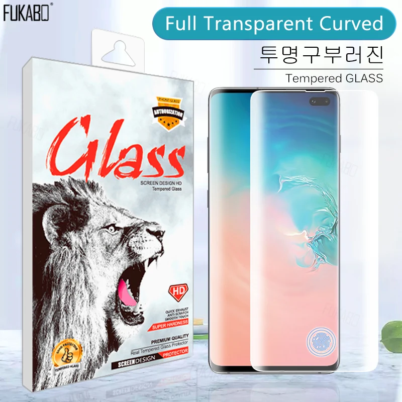 

20D Curved Tempered Glass For Samsung Galaxy S9 S10 Lite S8 Plus S7 Edge Note 10 Plus Screen Protector Cover With Retail Package