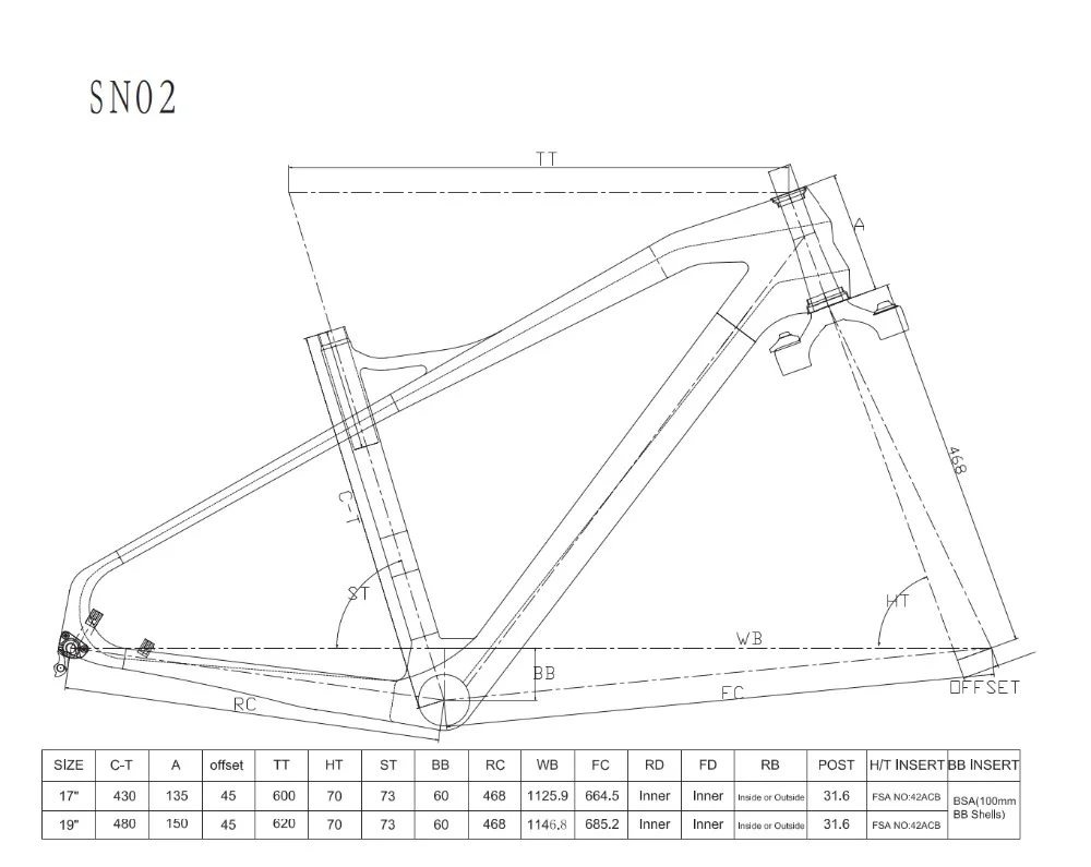 Top 11.11 ICAN 26er carbon fat bike frame 197mm rear space 100mm BB fat bike carbon frame UD matt  17/19 inches 2