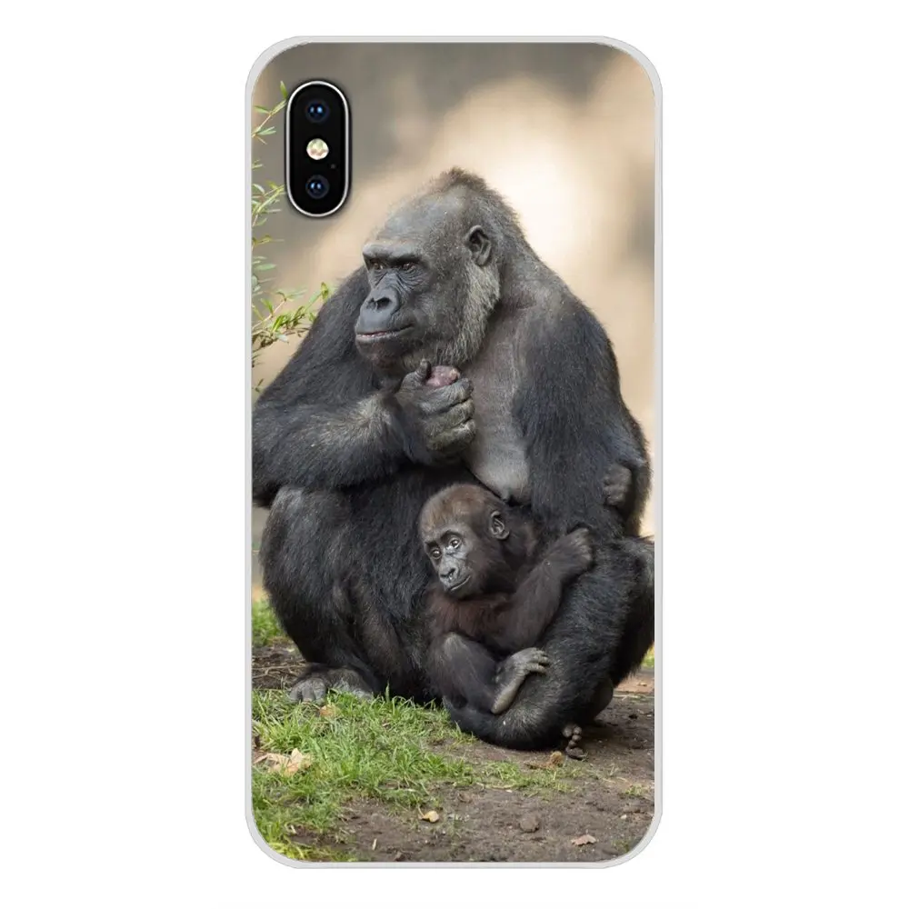 images 2 Для Apple IPhone X XR XS 11Pro MAX 4S 5s 5C SE 6S 7 8 Plus ipod touch 5 6 Аксессуары чехлы для телефонов Обезьяна горилла Ape Baby - Цвет: images 2