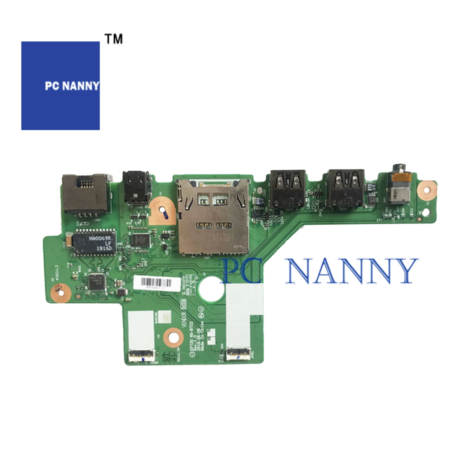 PCNANNY для ThinkPad P72 EP720 USB SD аудио питание светодиодная плата NS-B722 NS-B726 Индукционная