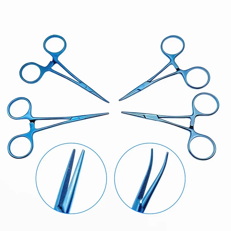 

1 шт. титановые гемостатические щипцы, прямые/изогнутые гемостатические зажимы, щипцы для стоматологической офтальмологии, хирургические плоскогубцы