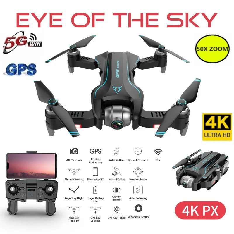 S20 5G wifi gps Дрон 4K Квадрокоптер с камерой HD Helicopteros Дрон Профессиональный селфи вертолет игрушечные Дроны для мальчиков подарок