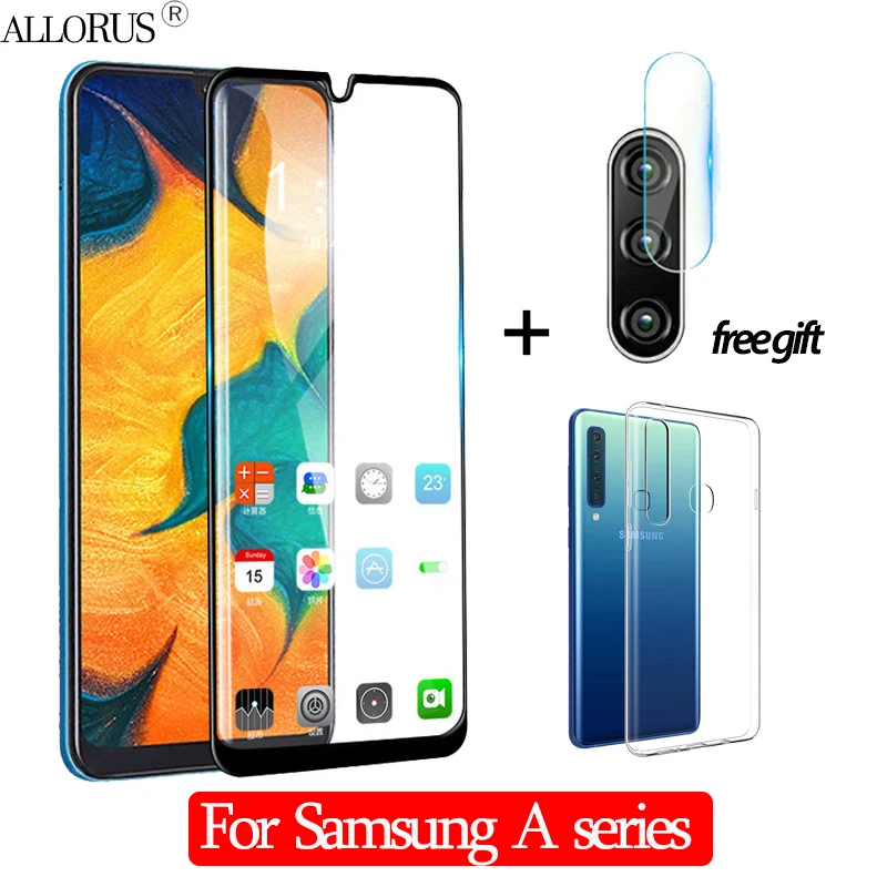 3-в-1 чехол+ Камера ззащитное стекло на самсунг а30 самсунг а50 стекло Samsung A50 стекло Экран протектор стекло Samusng A30 A40 стекло самсунг а50 стекло на samsung A50 ззащитное стекло