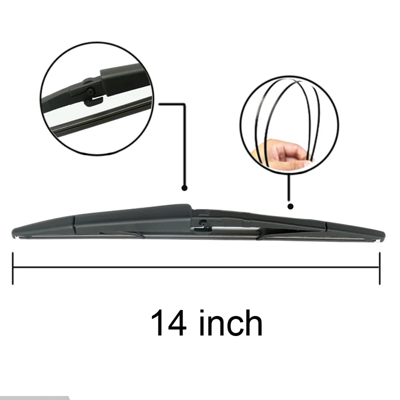 MIDOONWiper передние и задние щетки стеклоочистителя Набор для Jeep Grand Cherokee WK 2005-2010 стеклоочиститель 2" 21" 14"