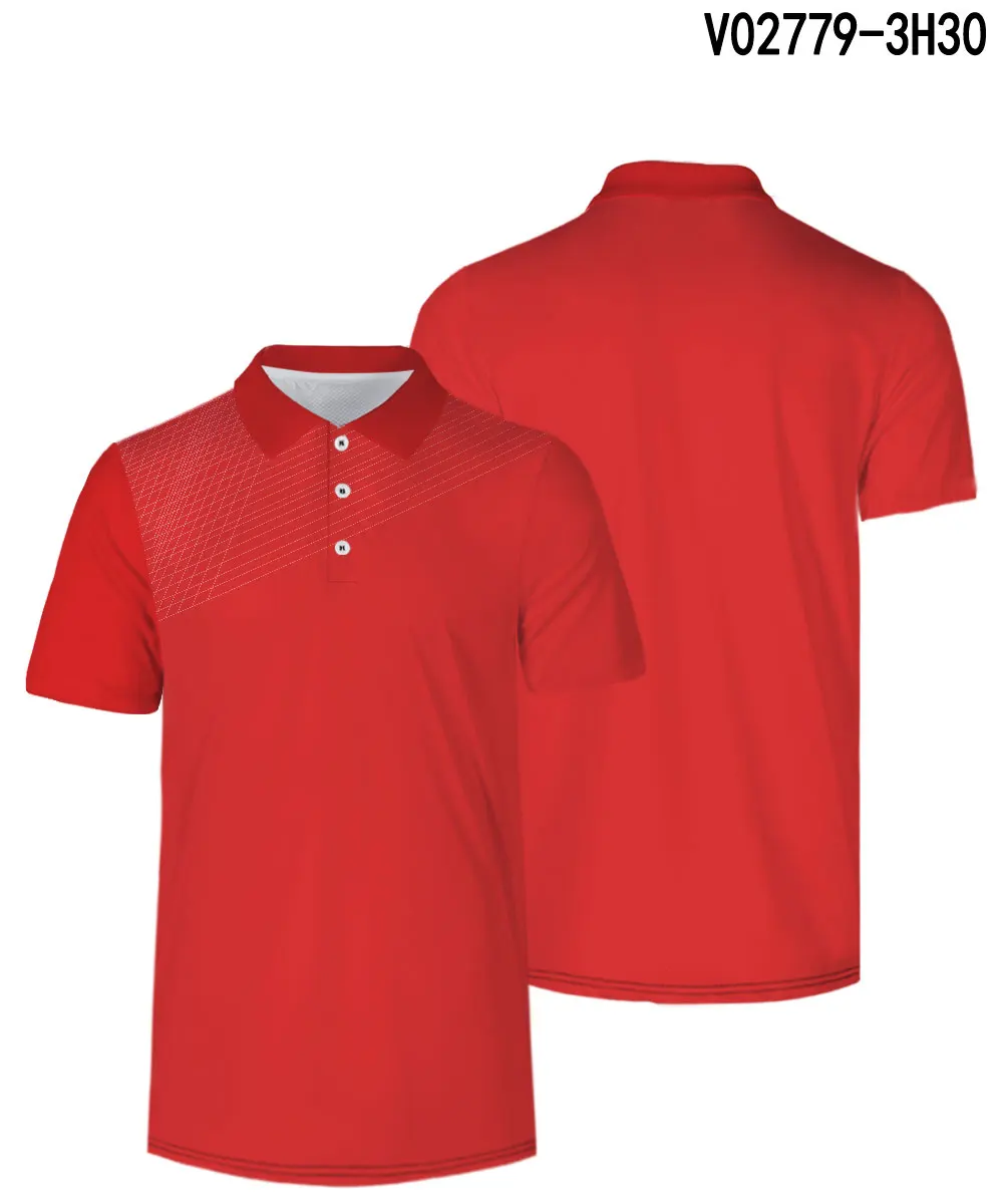 V02779 WAMNI Twill градиентная Молодежная 3D рубашка поло модная мужская синяя Зеленая Спортивная сухая тонкая дышащая Свободная рубашка поло с отложным воротником - Цвет: V02779