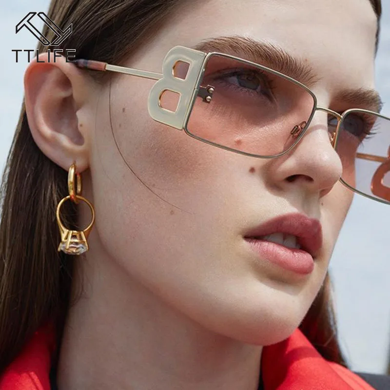 TTLIFE модные квадратные солнцезащитные очки для женщин роскошные брендовые