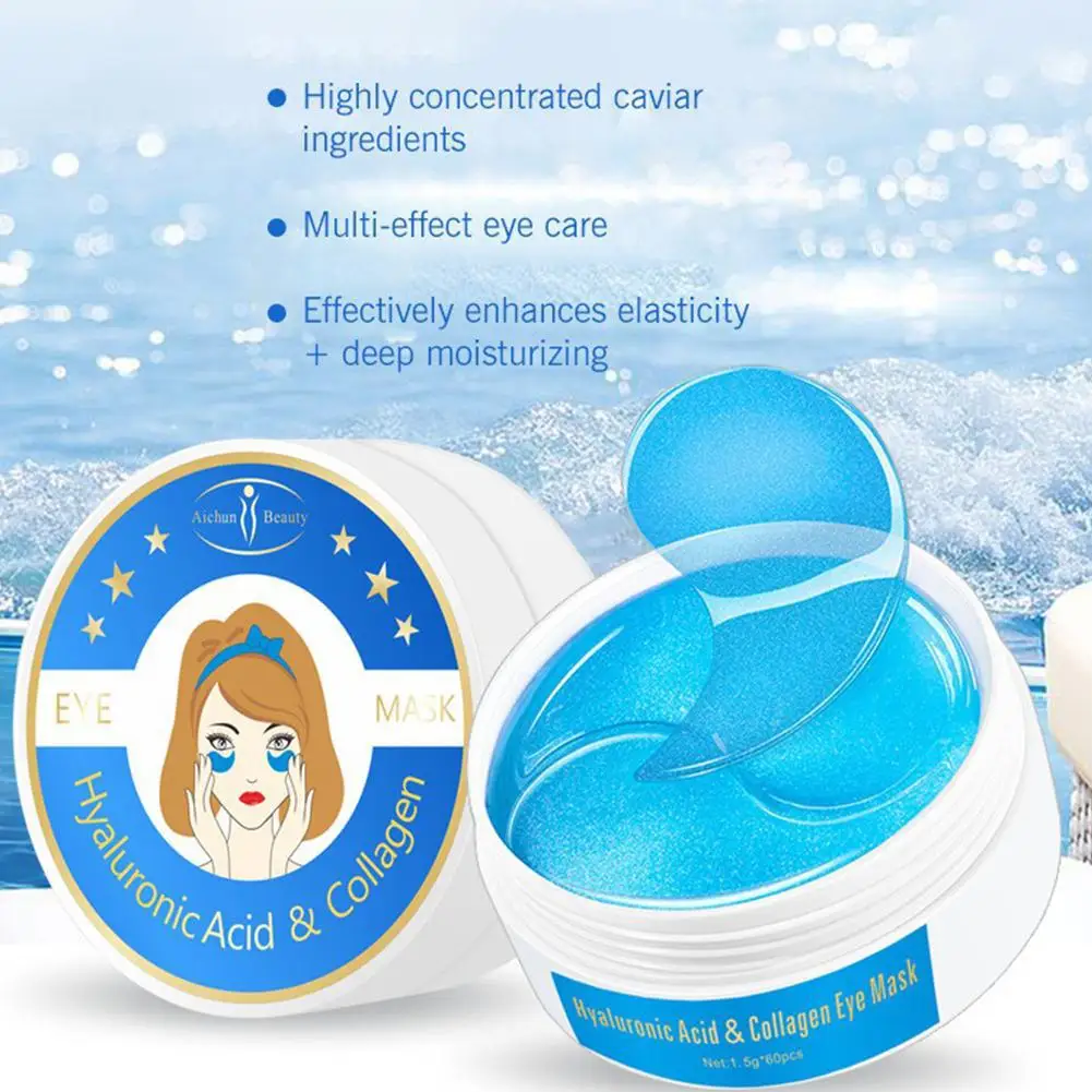 BellyLady 60 шт./кор. гиалуроновая кислота маска isilandon для глаз с коллагеном, Уход за глазами, накладки на глаза, устранение темных кругов возле глаз, увлажняющий уход за кожей
