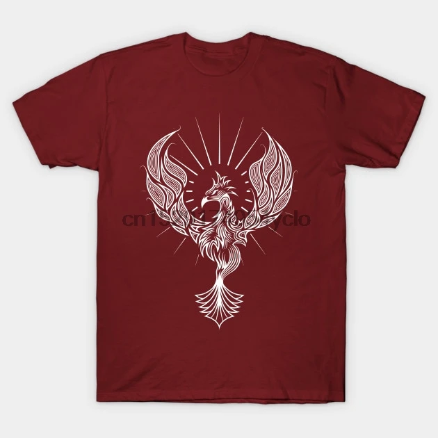 Мужская футболка Tribal Pheonix Bird Rising In White Футболка женская |