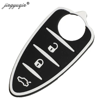 Keyforkess Chiave Dell'automobile Pad per Alfa Romeo Mito 156/159 Giulietta GT 4C Accessori In Gomma Pad Button Shell Chiave A Distanza di Riparazione - Jingyuqin Chiave Dell automobile Pad per Alfa Romeo Mito 156 159 Giulietta GT 4C Accessori